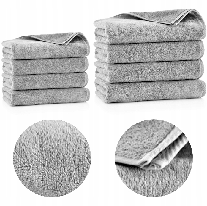 

Komplet 8x Ręczniki 50x100 70x140 Hotelowe Frotte