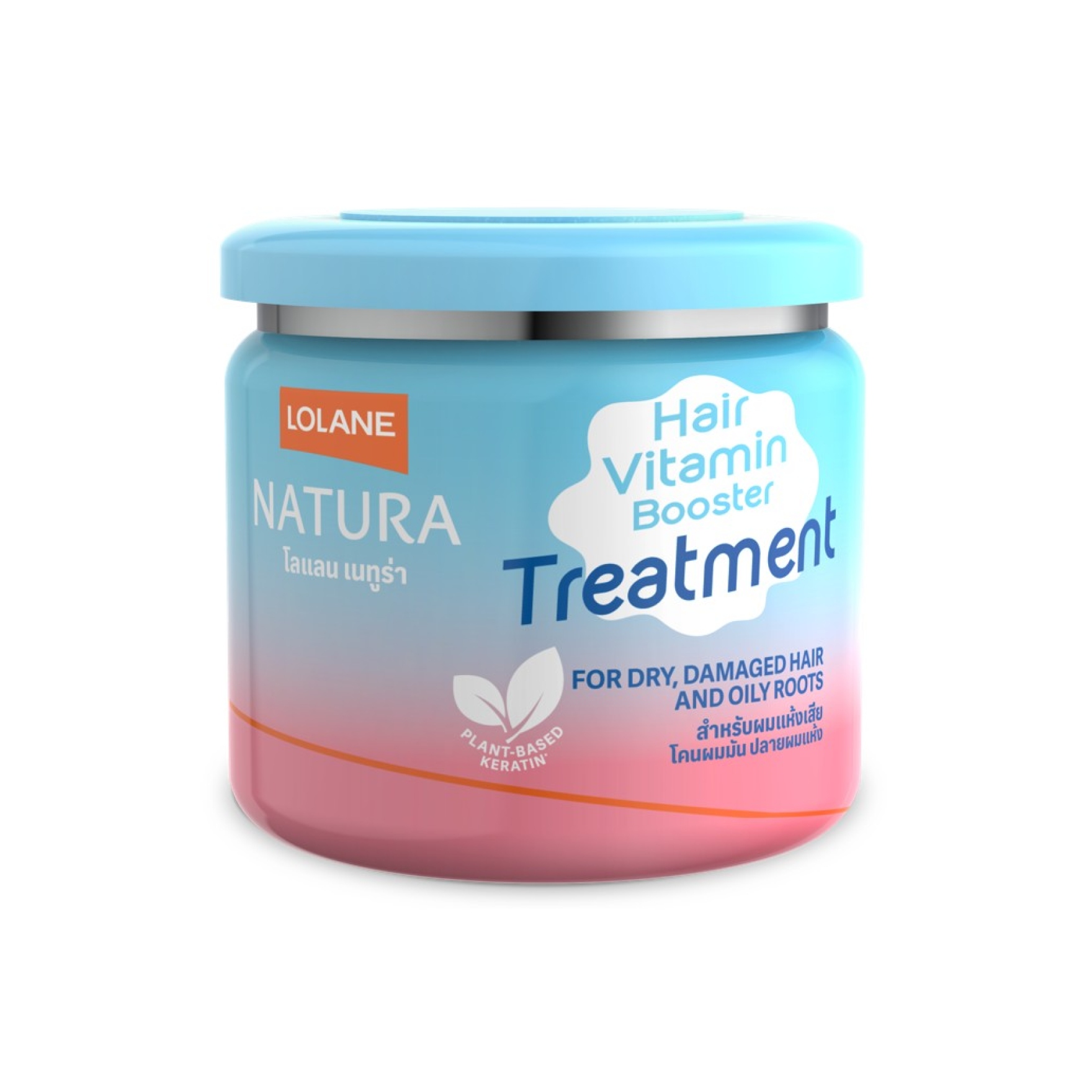 Thajská maska Booster Lolane Natura pro suché vlasy a mastné kořeny 250 g