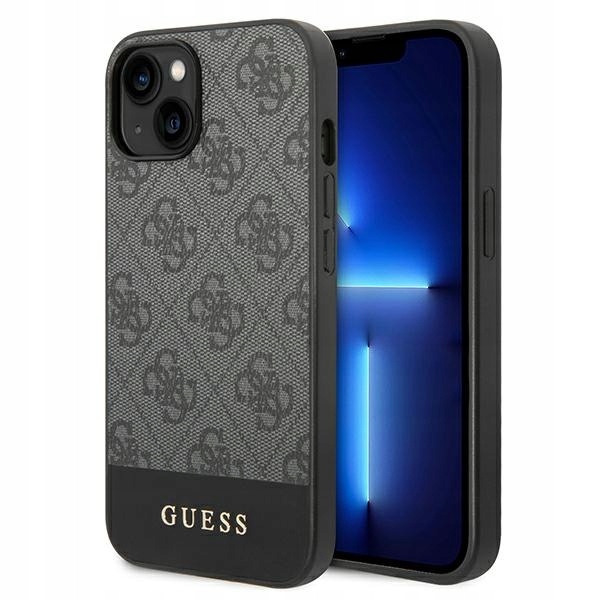 Guess GUHCP14MG4GLGR iPhone 14 Plus/ 15 Plus 6.7" szary/grey hard case 4G S