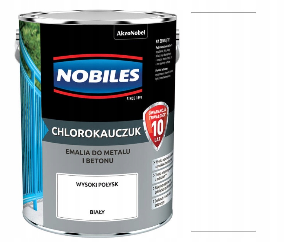 

Nobiles Chlorokauczuk Emalia 0,9L Biały