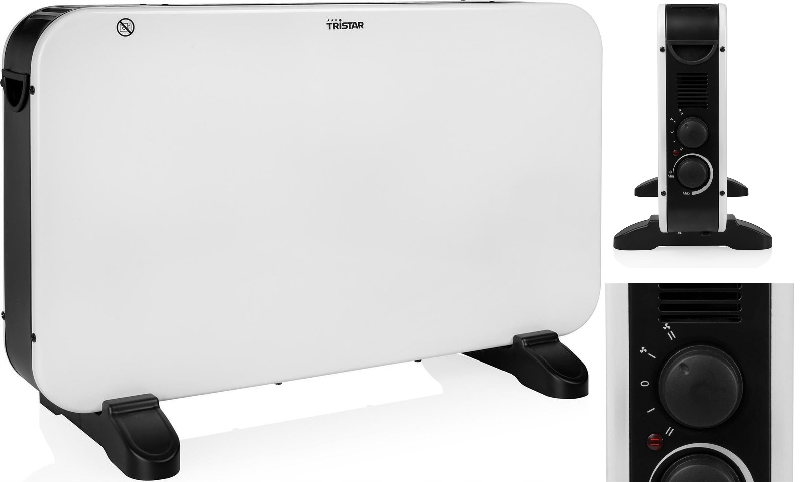 Výkonný konvektor 2000 W 4 nastavení 2 úrovně Turbo