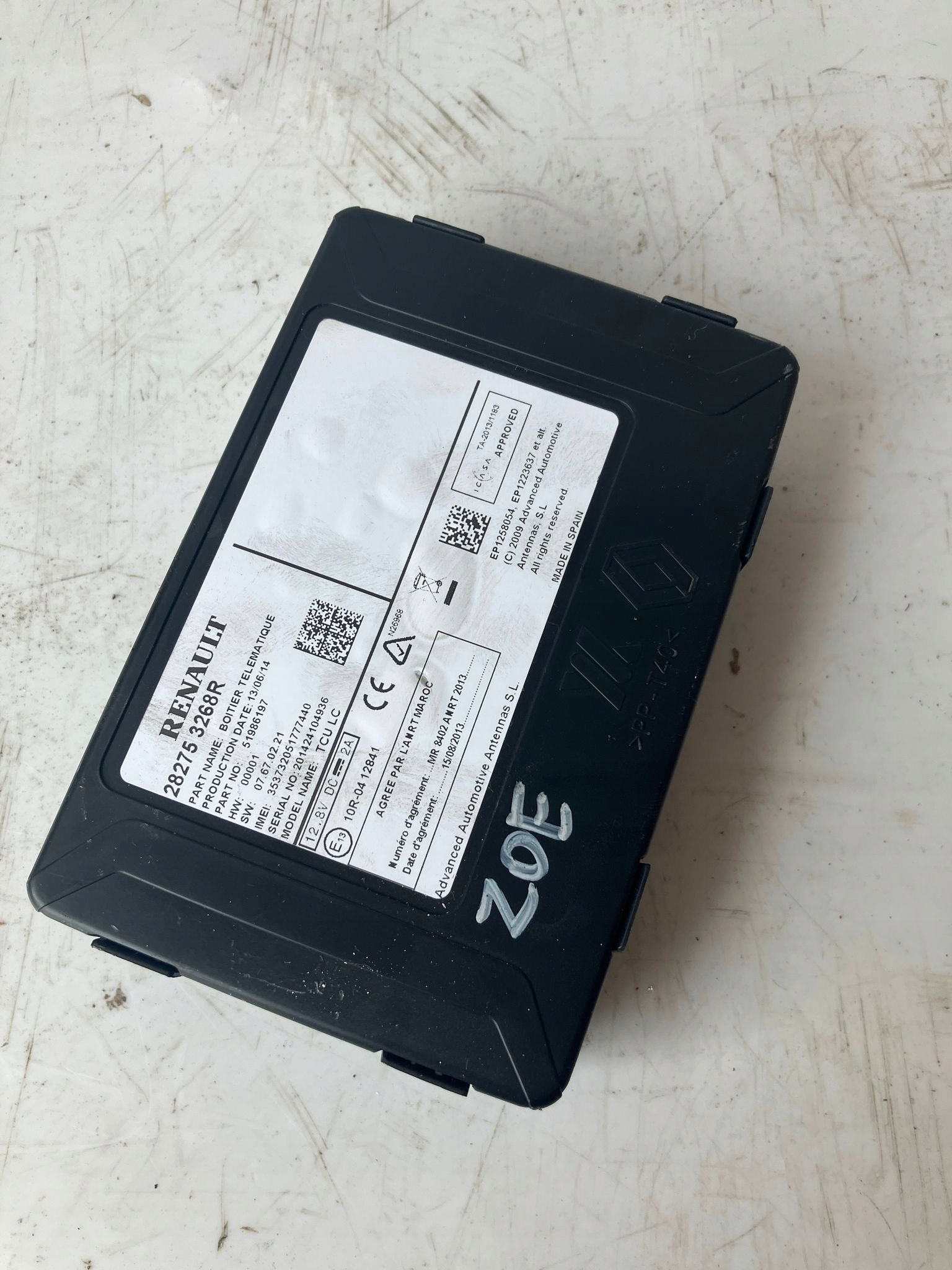 module control unit navigation devices RENAULT ZOE 282753268R