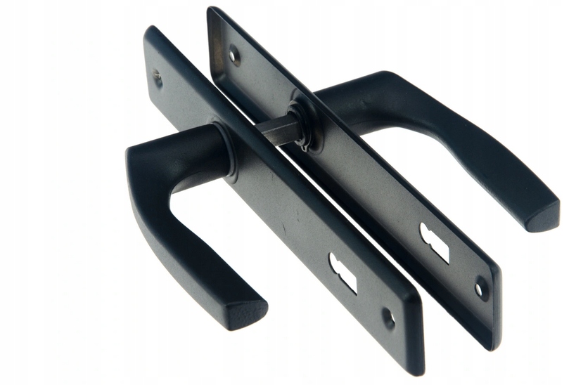 Klamka szyld wąski do drzwi furtek bram na klucz