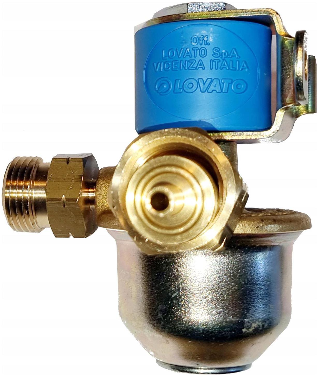 Filtrační ventil plynové láhve pro obytný vůz s vidlicí