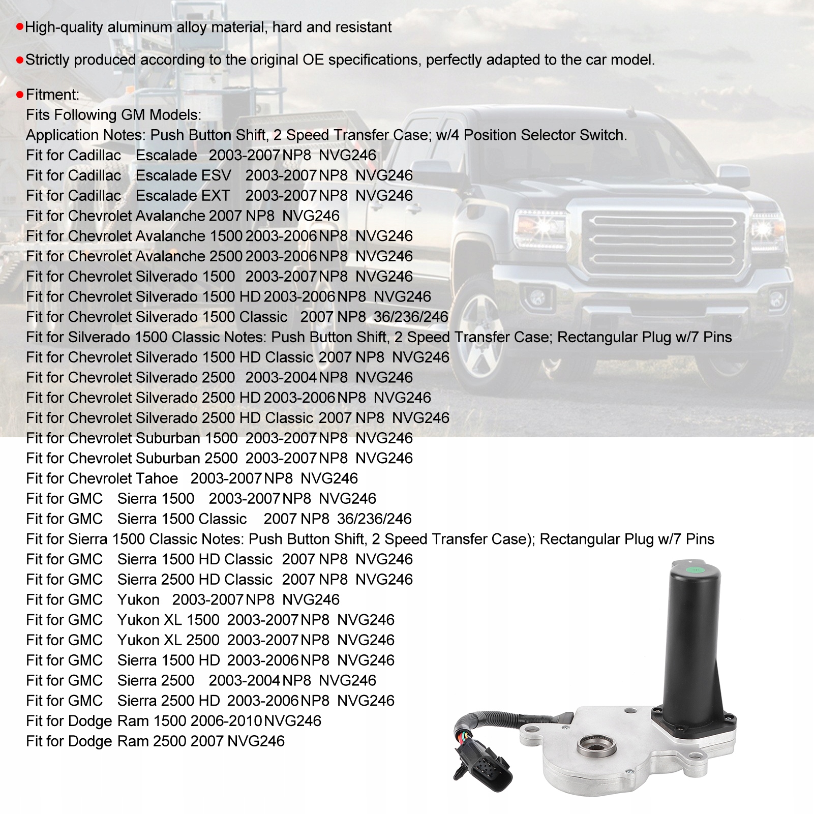 Enkoder silnika zmiany biegów skrzyni Rodzaj skrzyni Brak informacji