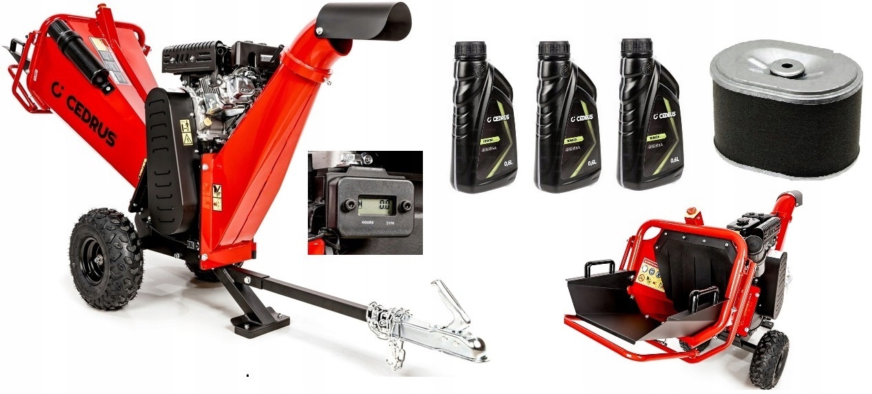 Rozdrabniacz Spalinowy Rębak Do Gałęzi Cedrus RB02PRO CEDRB02PRO +dodatki