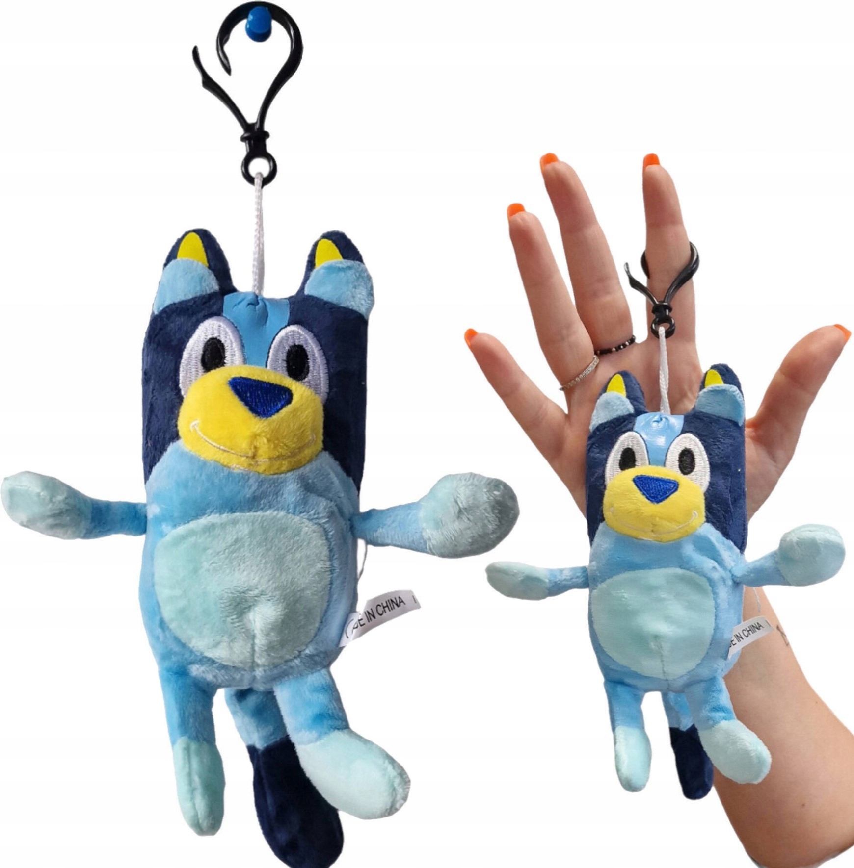 BRELOK ZAWIESZKA MASKOTKA BLUE I BINGO 17 CM PLUSZAK MASKOTKA PRZYTULANKA