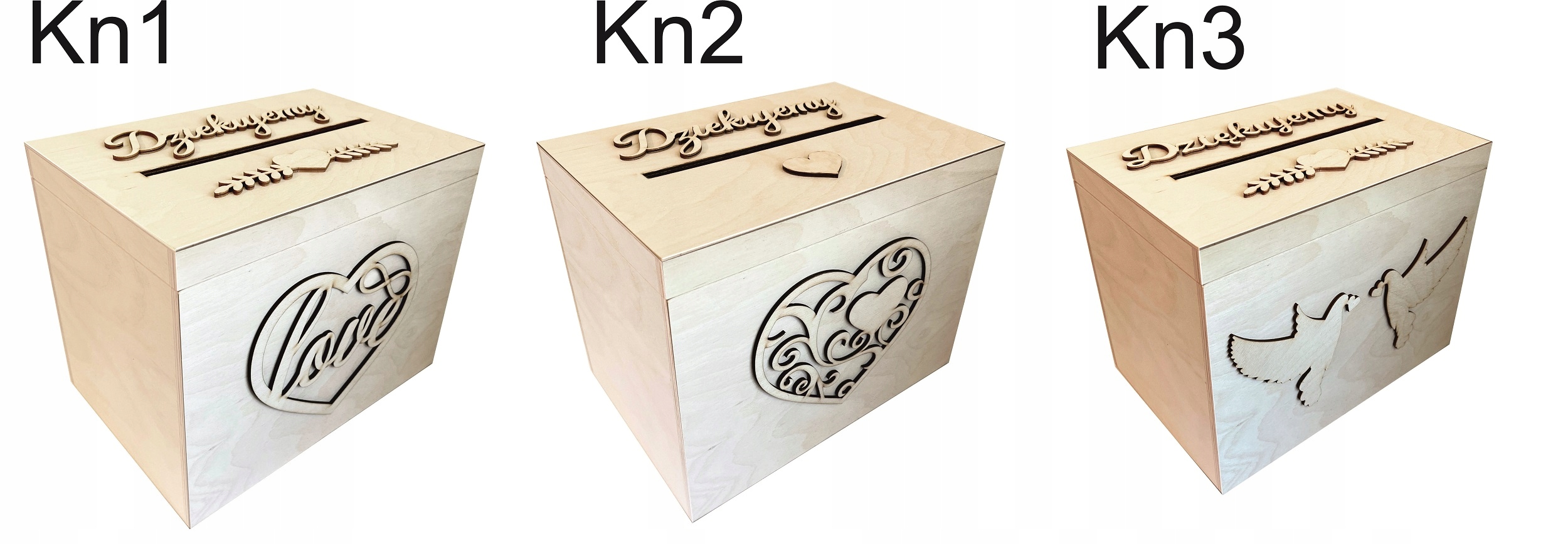 Drewniane pudełko na koperty i pieniądze skrzynka na ślub wesele duże Kolor dominujący beże i brązy