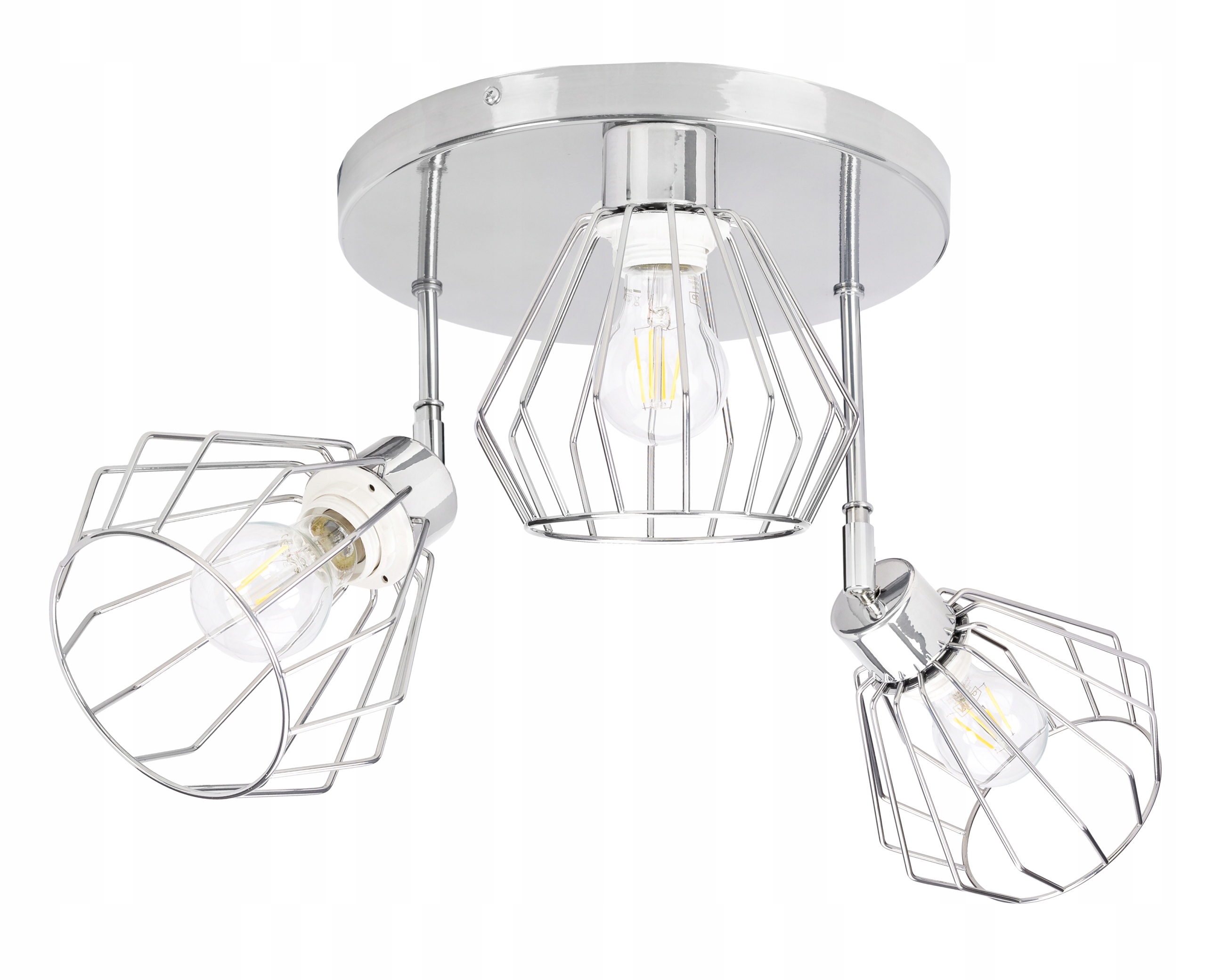 Lampa stropní svítidlo lustr pohyb loft drát briliant chrom