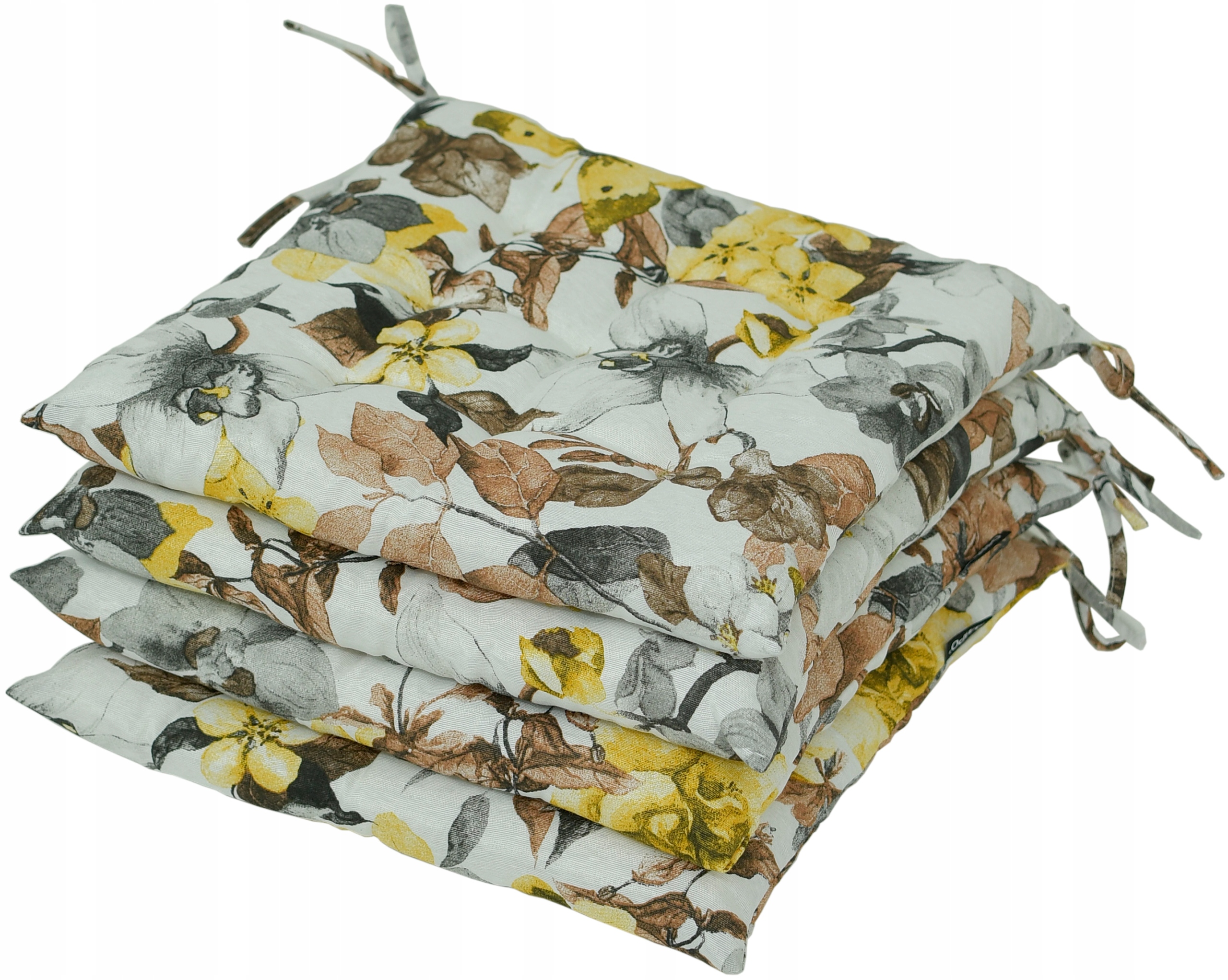 Sada Polštářů Na Křeslo 35x35 s vázáním, 4 ks