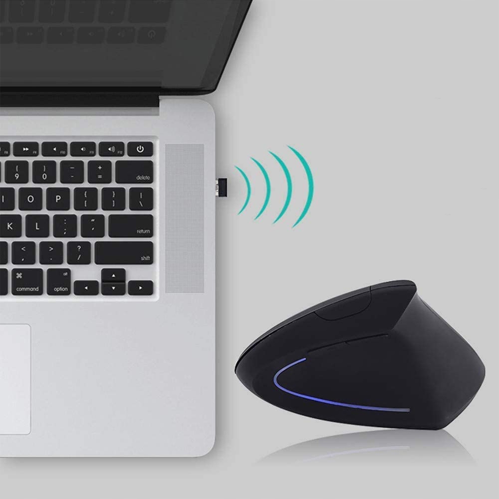 PIONOWA MYSZ WERTYKALNA MYSZKA BEZPRZEWODOWA ERGONOMICZNA DO KOMPUTERA PC Kod producenta MYSZKA 2,4 GHZ PRAWORĘCZA KOMPUTEROWA