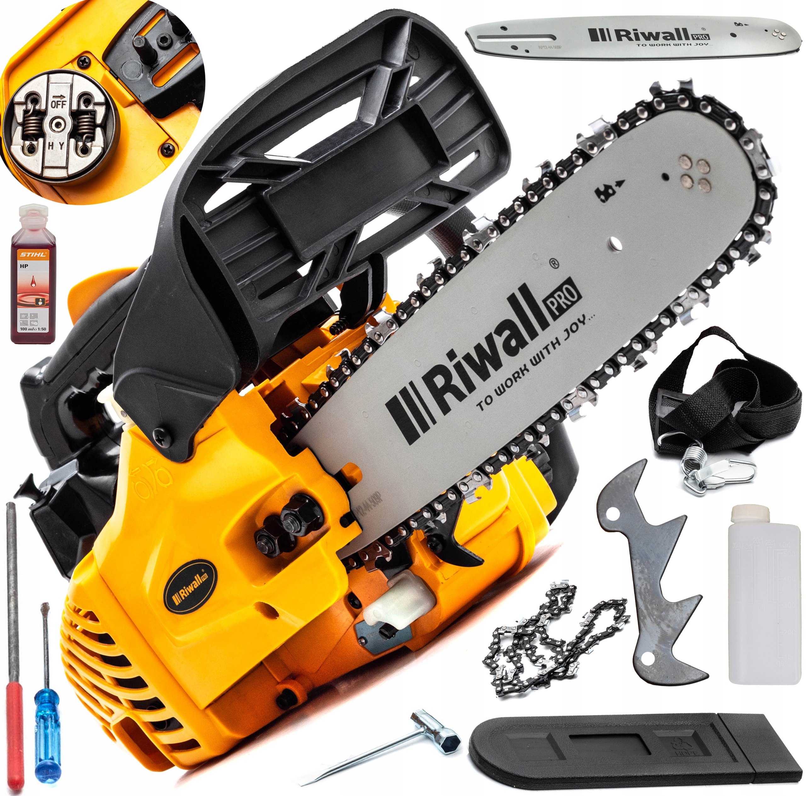 

Piła Spalinowa Pilarka Łańcuchowa Olej Stihl Gałęz