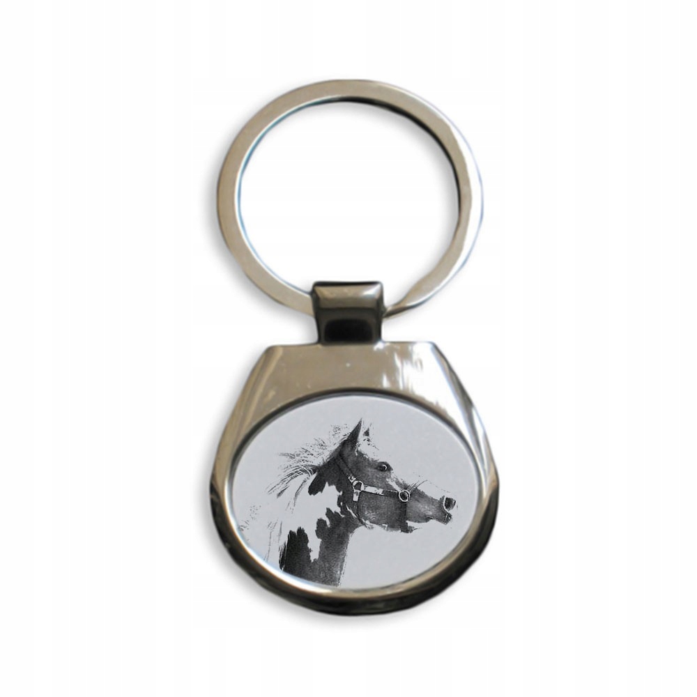 

Koń American Paint Horse Metalowy Brelok Breloczek