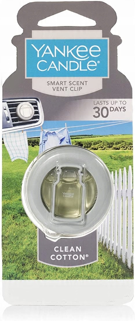 

Yankee Candle Vent Clip Do Samochodu Clean Cotton