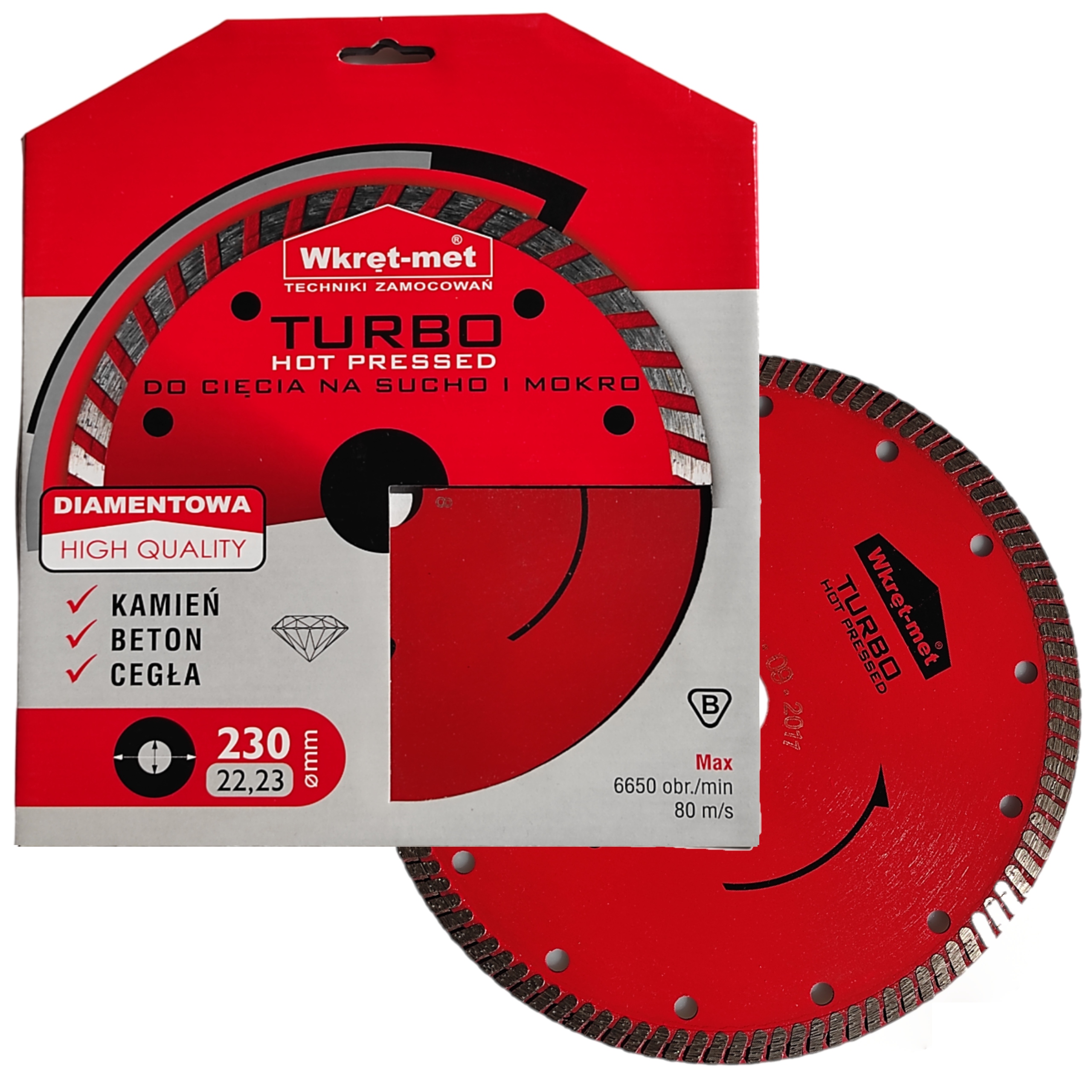 Tarcza diamentowa Turbo Hot Pressed TDT-230HP Klimas