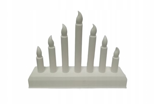 ŚWIECZNIK ŚWIĄTECZNY 7 LED ŚWIECZKA OZDOBA BOŻONARODZENIOWA Rodzaj świecznik