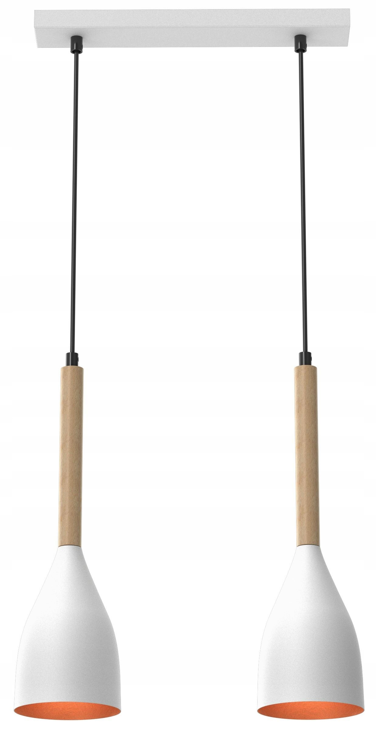 Závěsná lampa Muza Bílá Hnědá s teplou klasikou pro útulné interiéry