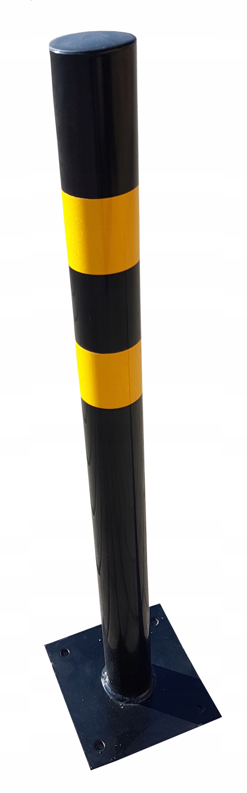 SŁUPEK PARKINGOWY CZARNY BLOKADA STAŁA 80CM