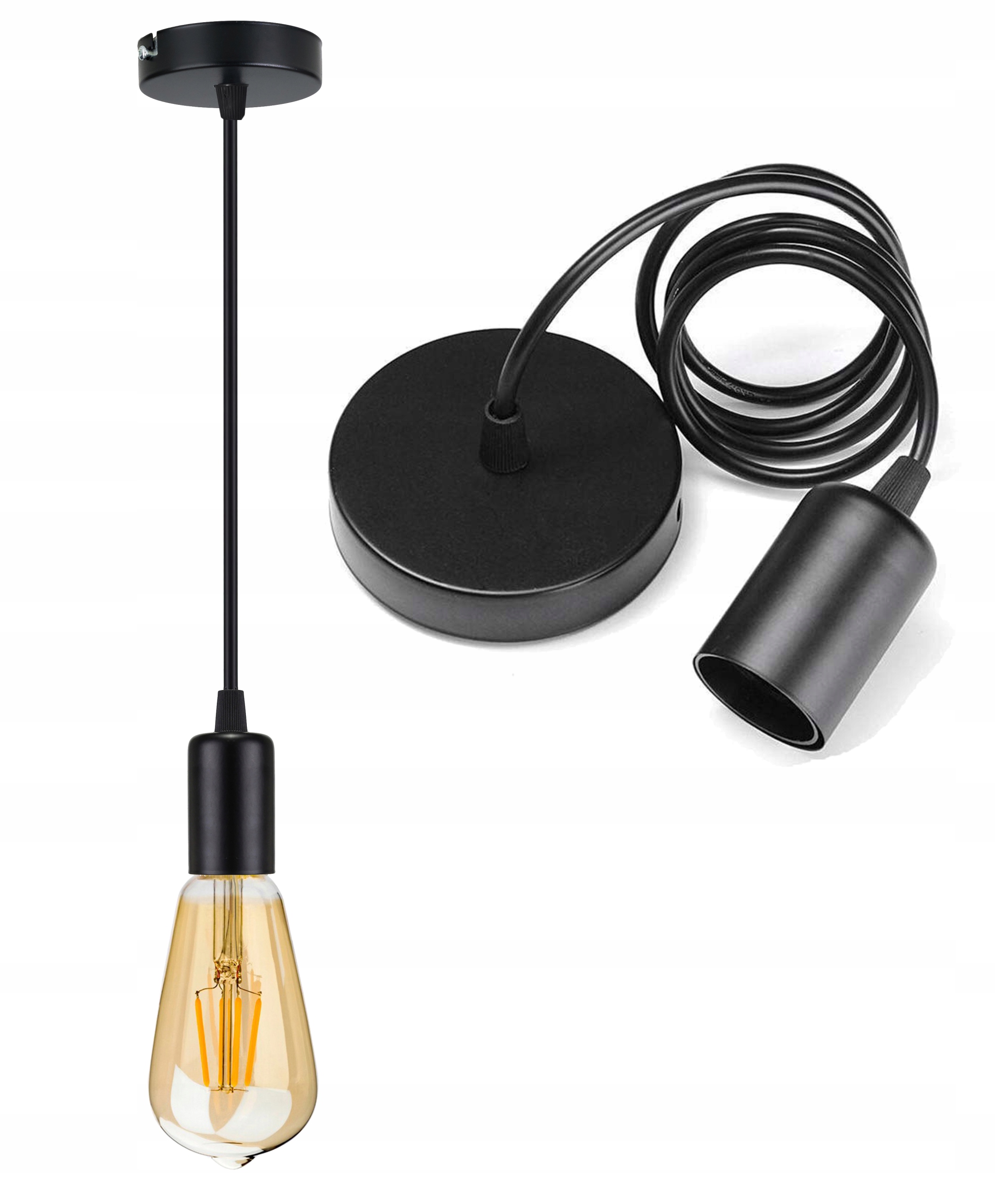 

Lampa sufitowa wisząca Zwis Edison Loft 1x E27