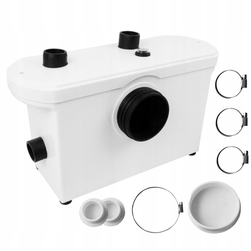 POMPA DO WC PRZEPOMPOWNIA ŚCIEKÓW ŁAZIENKOWA TOALETY WANNA PRYSZNIC TRZY