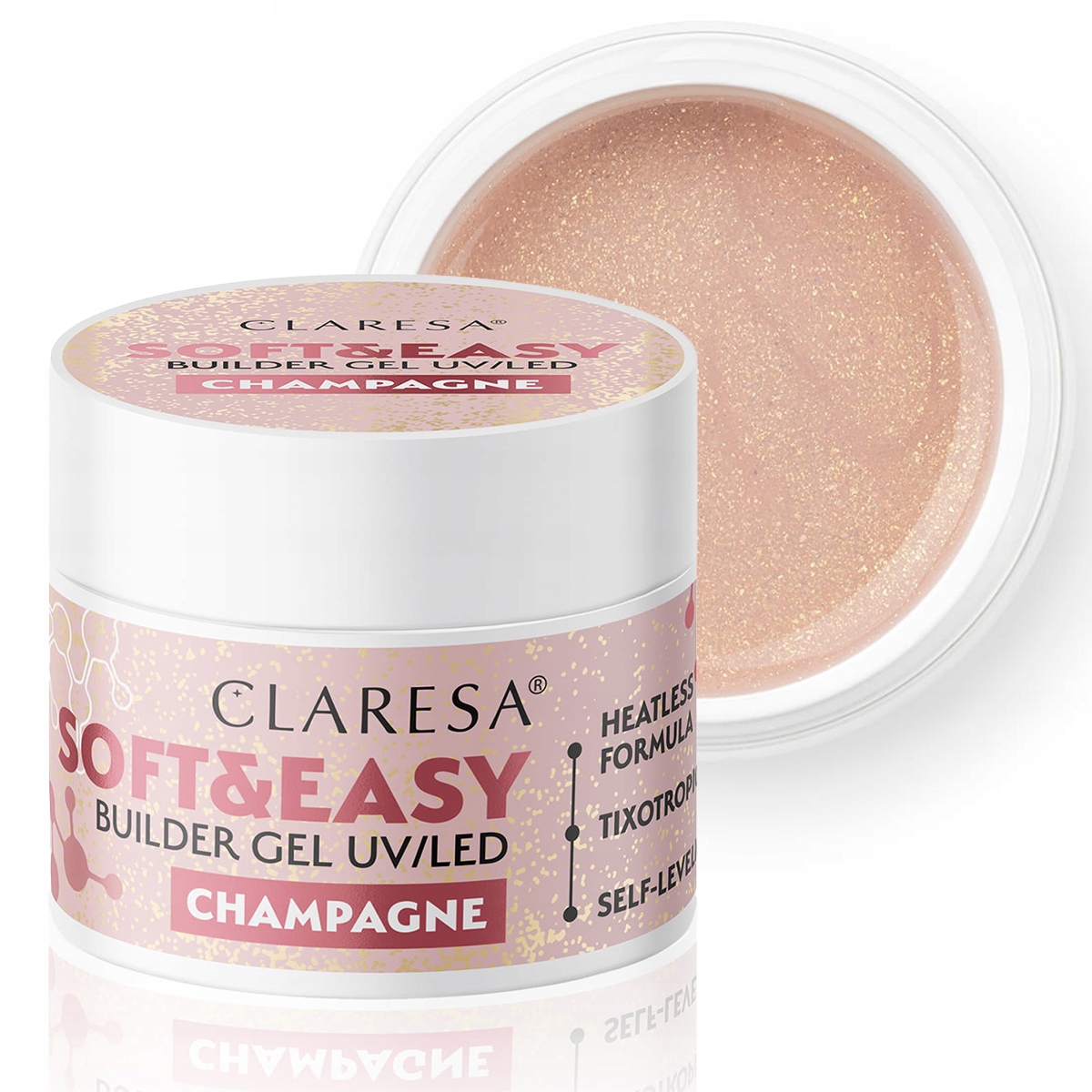 

Claresa żel budujący gel do paznokci Champagne 12g