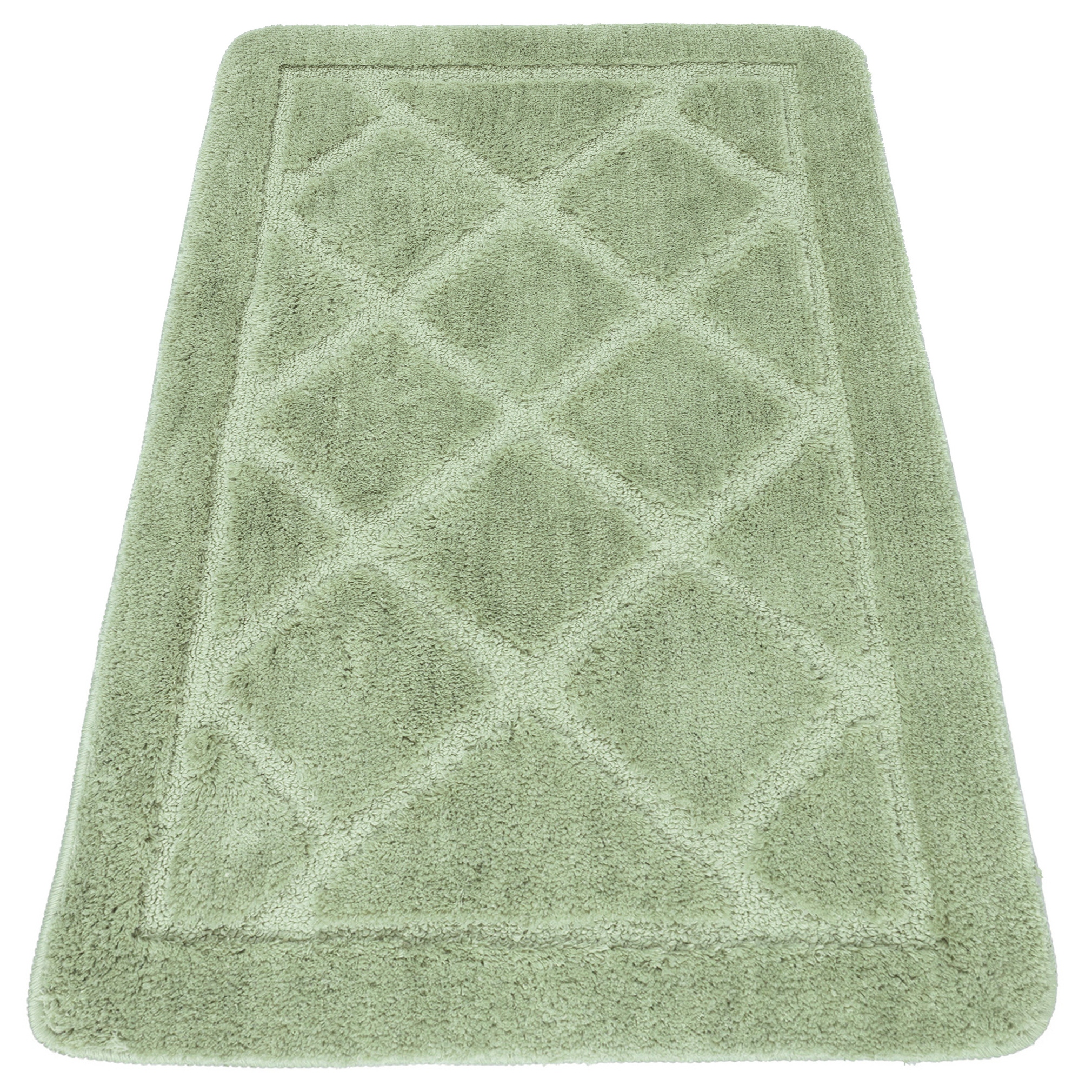 Koupelnový koberec velký 60x100 cm Měkký, nadýchaný, měkký, protiskluzový pro praní
