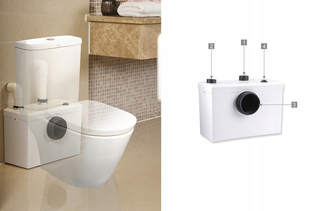 POMPA DO WC LIFTMAX 600 Waga produktu 9.5 kg