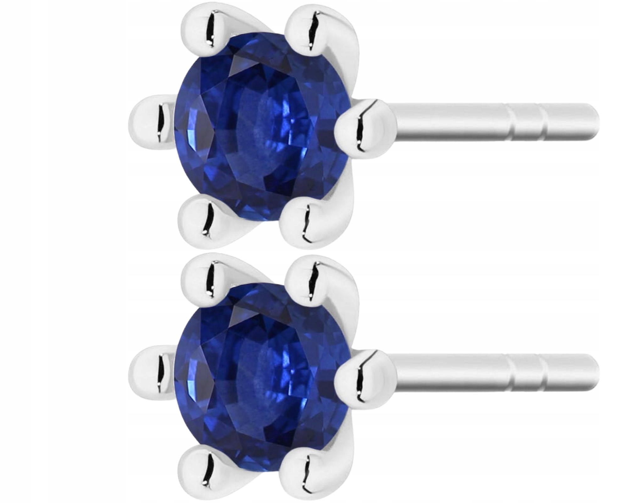 Náušnice z bílého zlata s Gravírování Ryzost 585 Dárek