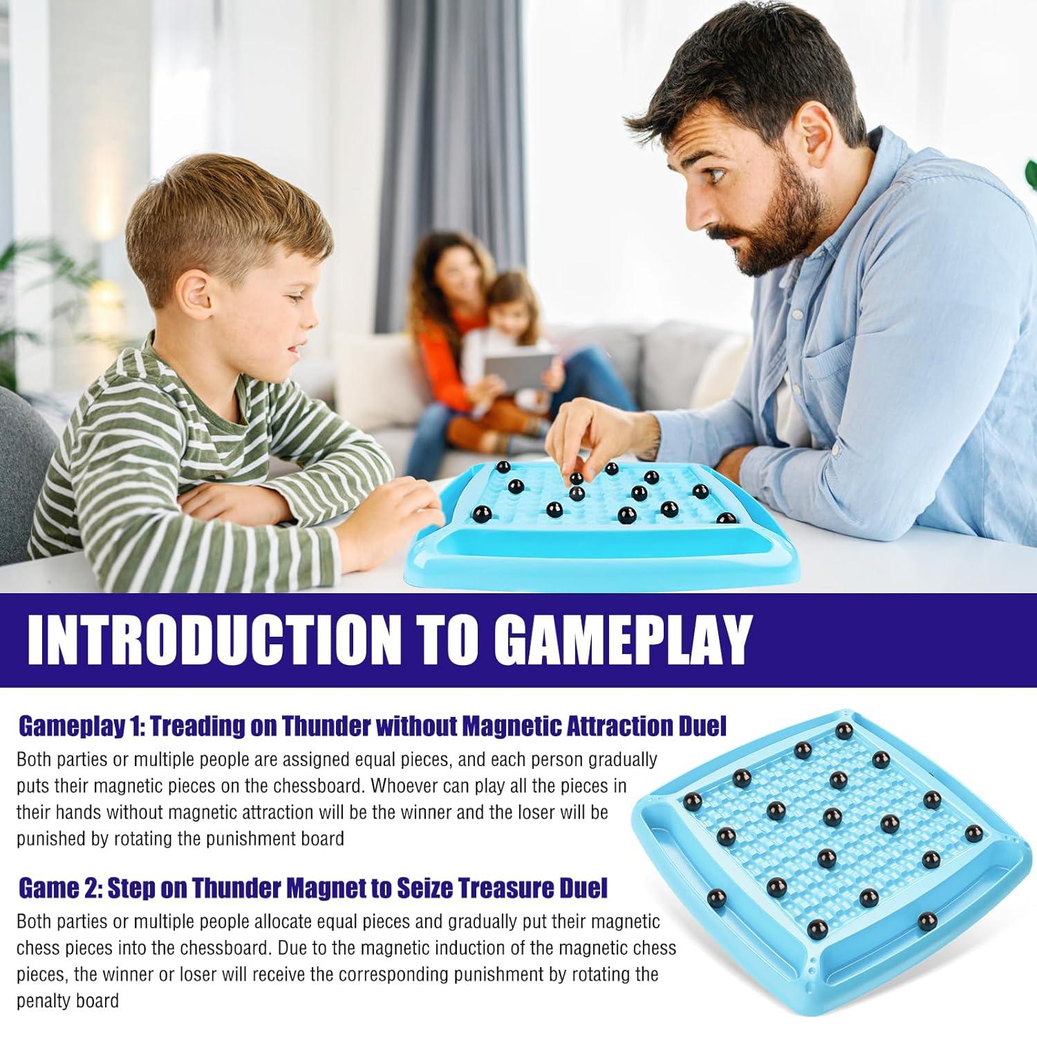PŘENOSNÁ MAGNETICKÁ ŠACHOVÁ HRA, DESKOVÁ HRA PRO DĚTI I DOSPĚLÉ Producent inny