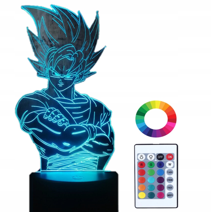 

Lampka Nocna 3D Led Songo Dragon Ball Grawer