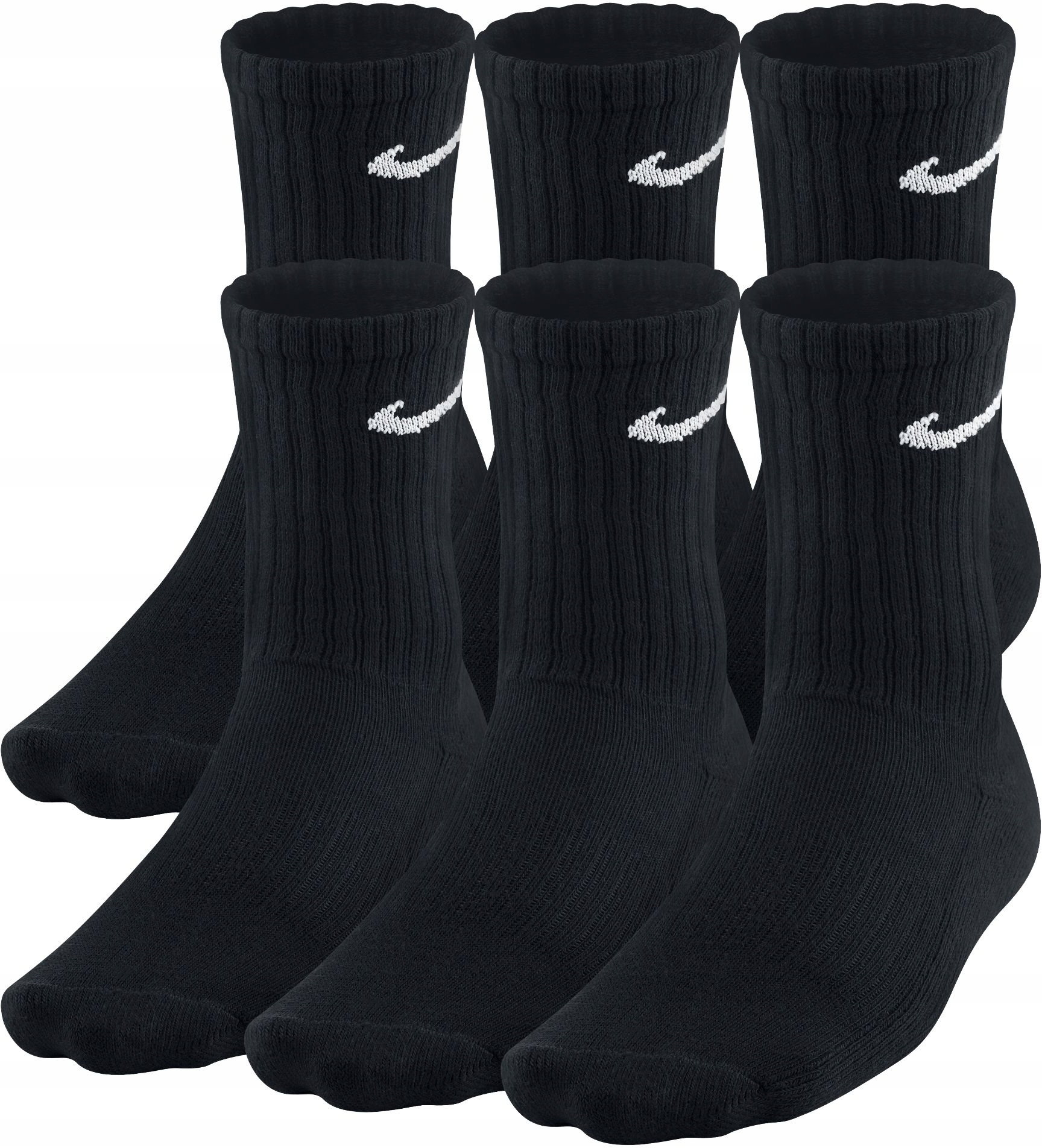 Bavlněné ponožky Nike Cotton Cushion Crew, 6 párů, velikost M