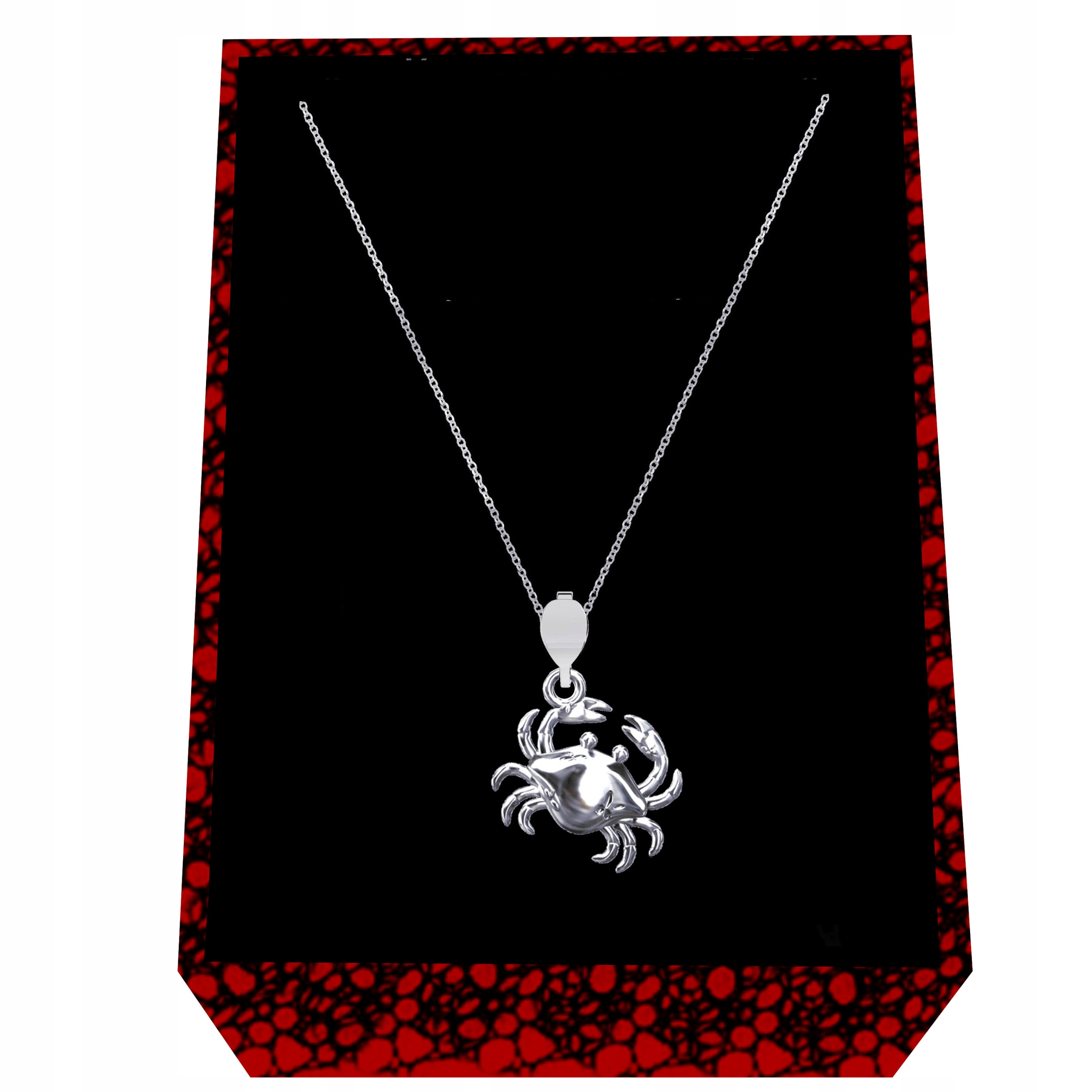 Krab Symbol obnovy a síly Stříbrný náhrdelník ankrová vazba stříbro 925