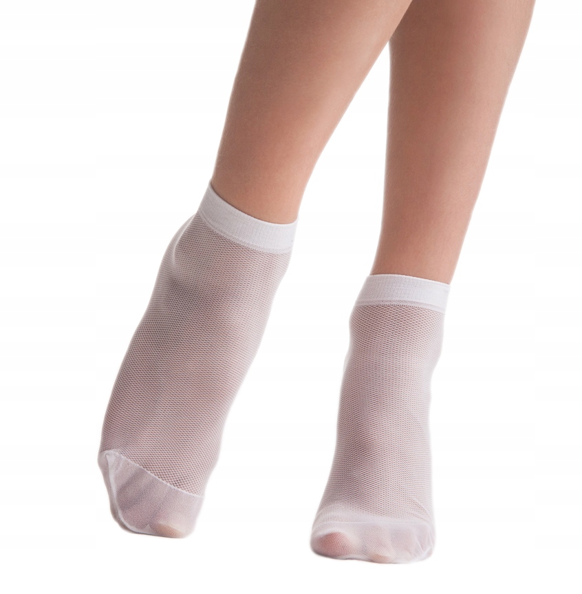 

Knittex Białe Skarpetki Siateczka 20DEN 28-35