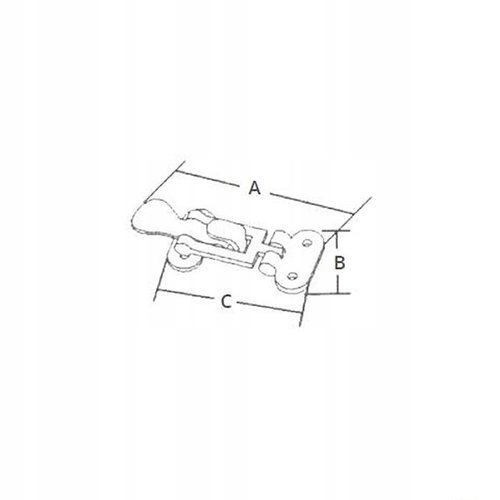 ZAPIĘCIE KANDAHAR 100 X 46 mm M3500210 Model ZAPIĘCIE KANDAHAR 100 X 46 mm