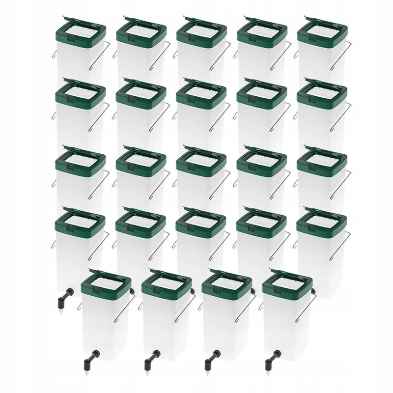 Levně Kapkové krmítko 1 l pro králíky s rukojetí 24 ks