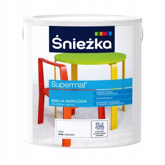 Śnieżka Eko-supermal biały 2,5L A300 półpołysk