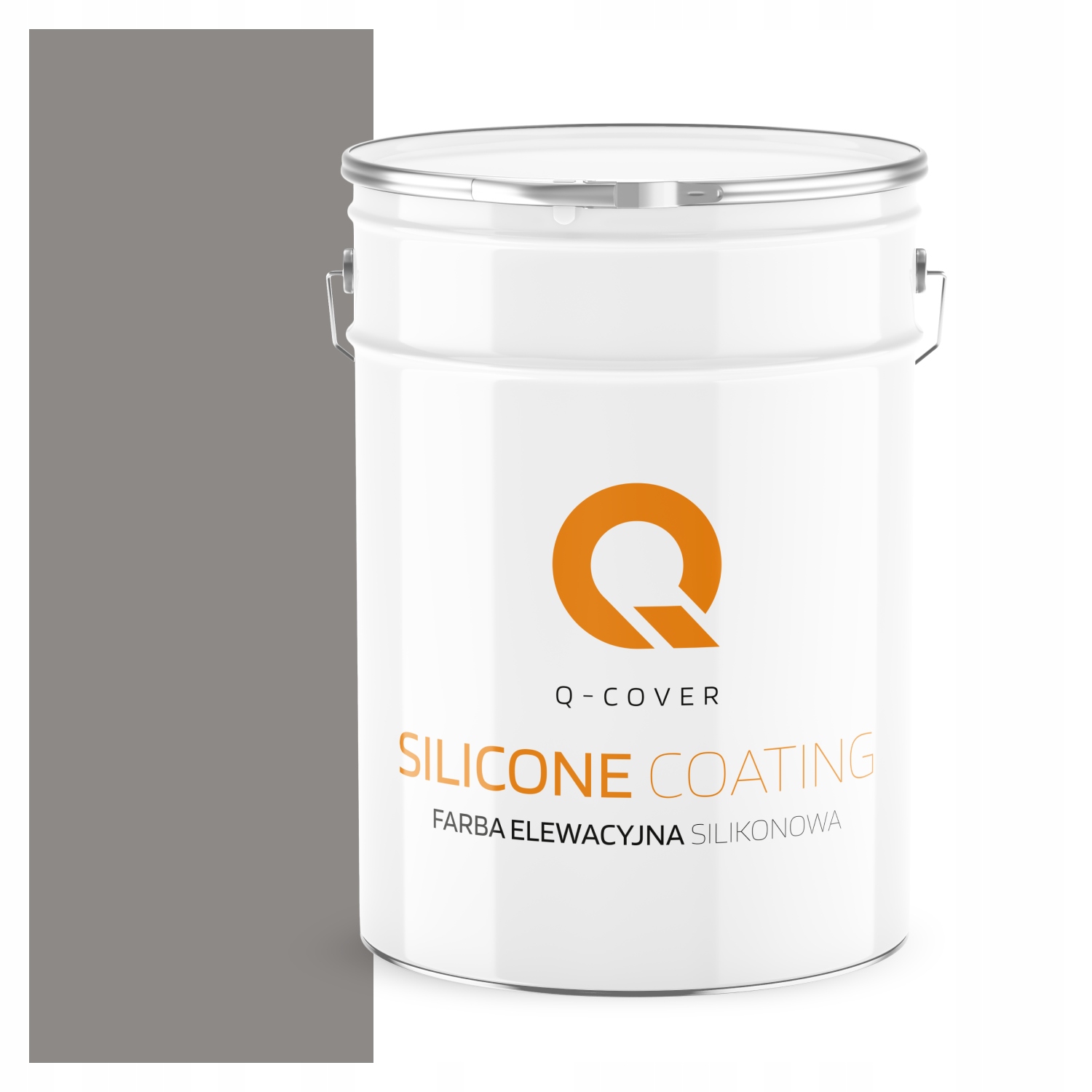 Vonkajšia Fasádna Farba 10 L Paropriepustná Šedá Tmavá Studená F275