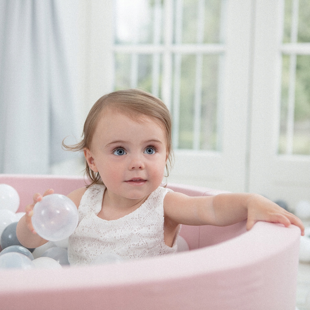 Suchy Basen z Piłkami 90x30 dla Dzieci Różowy Smart 200 piłek MISIOO Efekty brak