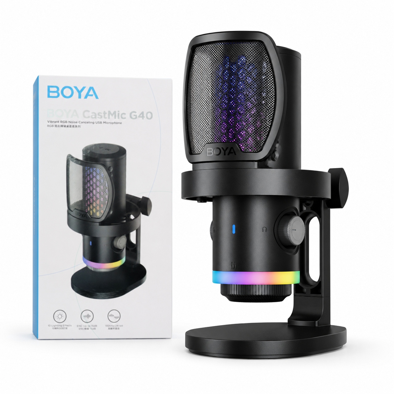 Mikrofon gamingowy Boya CastMic G40 przewodowy Usb-c czarny