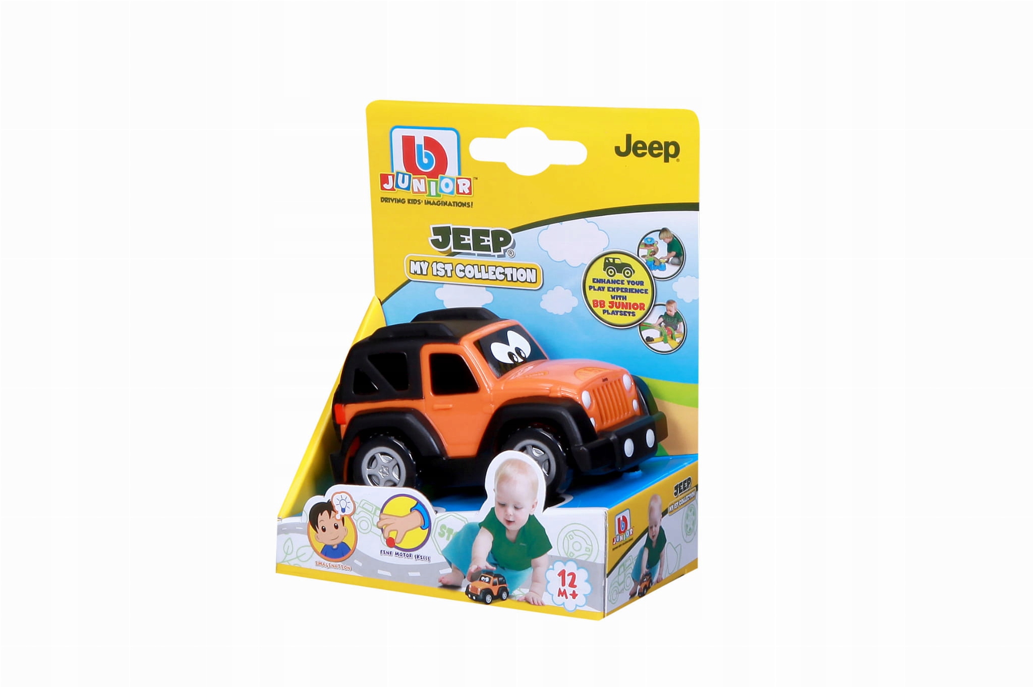 

Bburago jeep wrangler 3,5'' w pudełku pomarańczowe