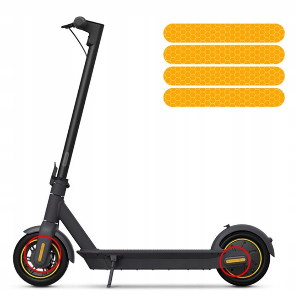 

Odblaskowe naklejki osłon do Motus Scooty 10