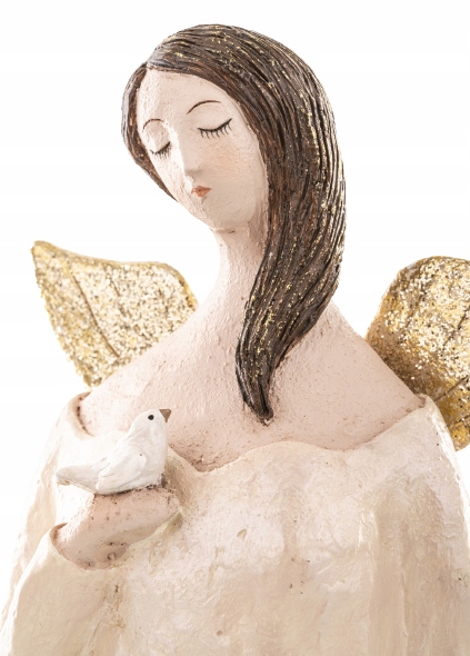 ANIOŁ ANIOŁEK FIGURKA NA PREZENT OZDOBNY Materiał wykonania tworzywo sztuczne