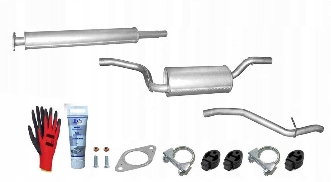 Ford Focus C-max 1.6 1.8 2.0 (2003-2010) sada tlumičů výfuku bonus