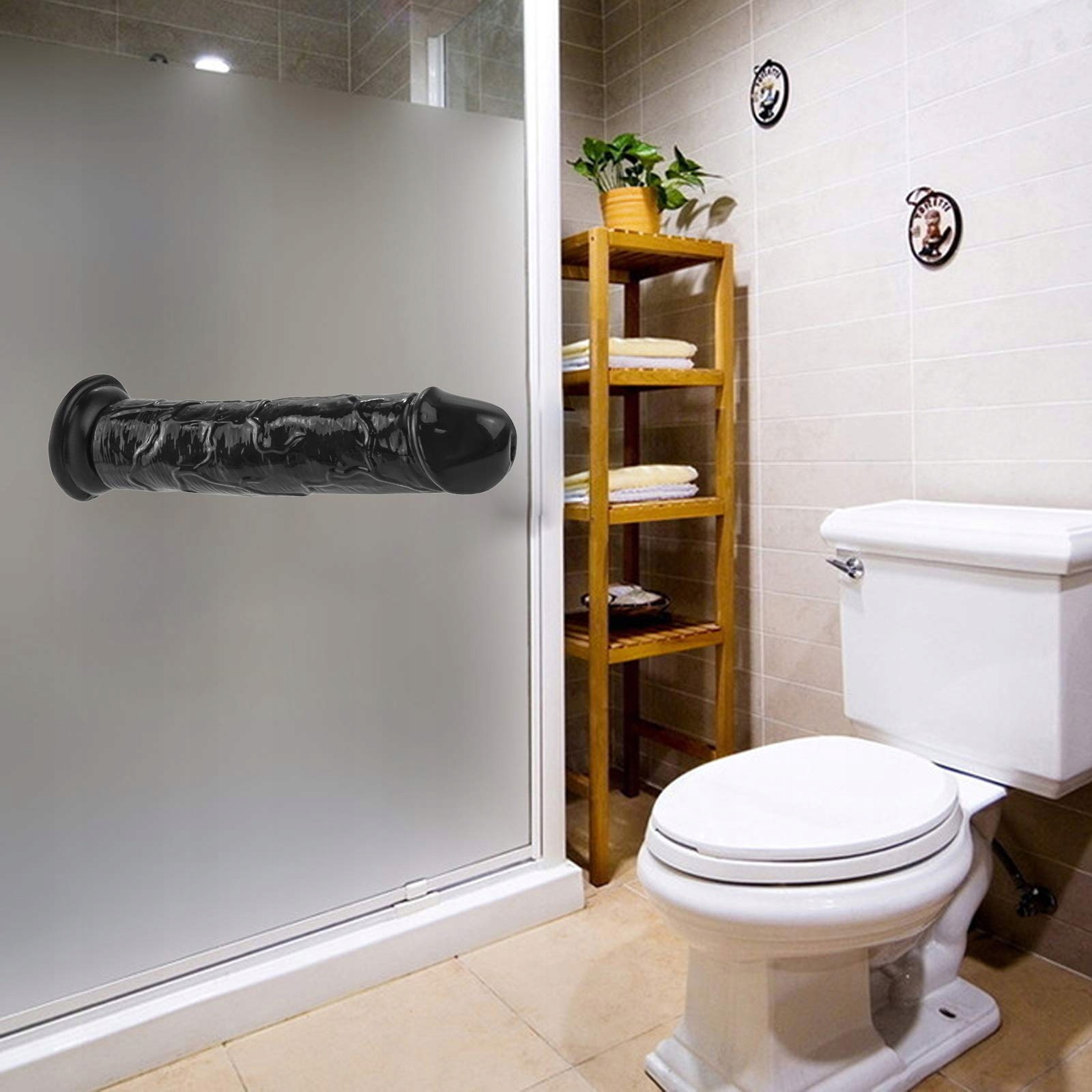 REALISTISCHER Dildo 25cm Duży Elastyczny Dildo z Mocną Przyssawką — miniatura 5