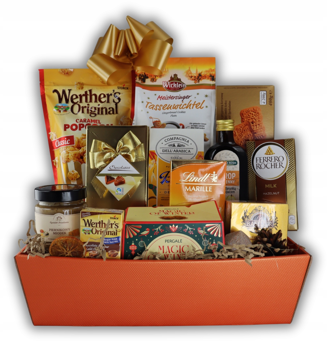 Levně Dárkový koš Teplo krbu Dárek Vánoce Mikuláše