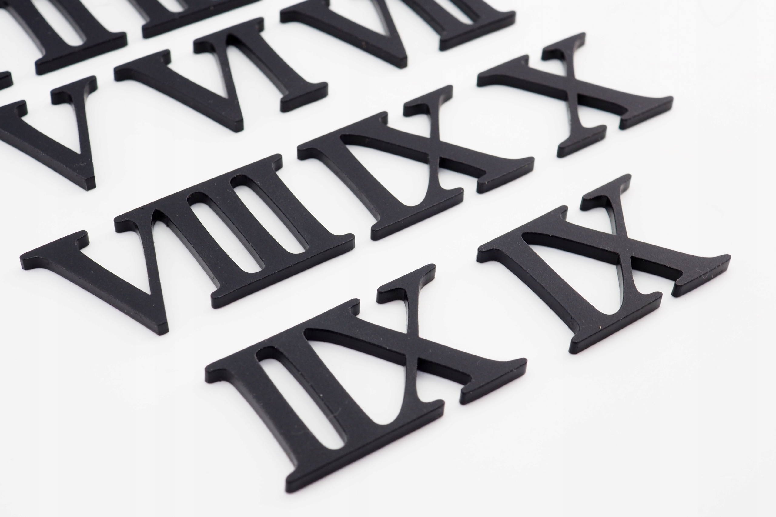 Cyfry rzymskie do zegara ściennego - kolor czarny mat 4cm Marka Inna marka