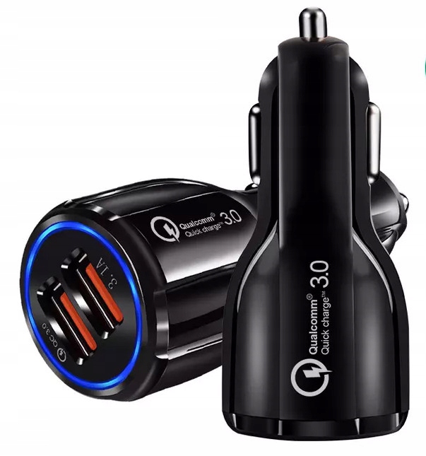 

Ładowarka Samochodowa 2x Usb Qc 3.0 Szybka 11350