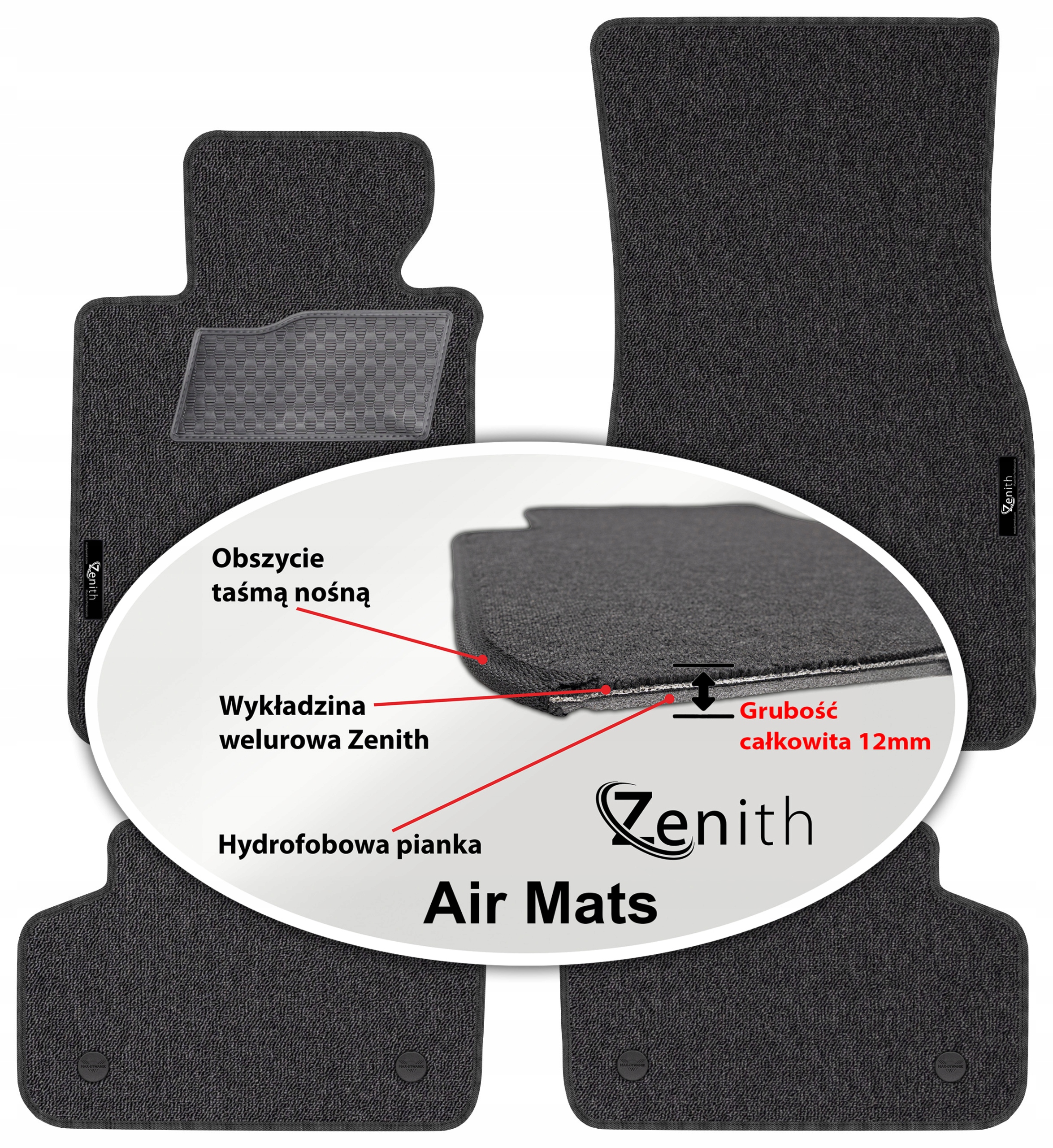 Bmw 5 G30 G31 2017 – Velúrové koberčeky do auta Zenith Air Mats