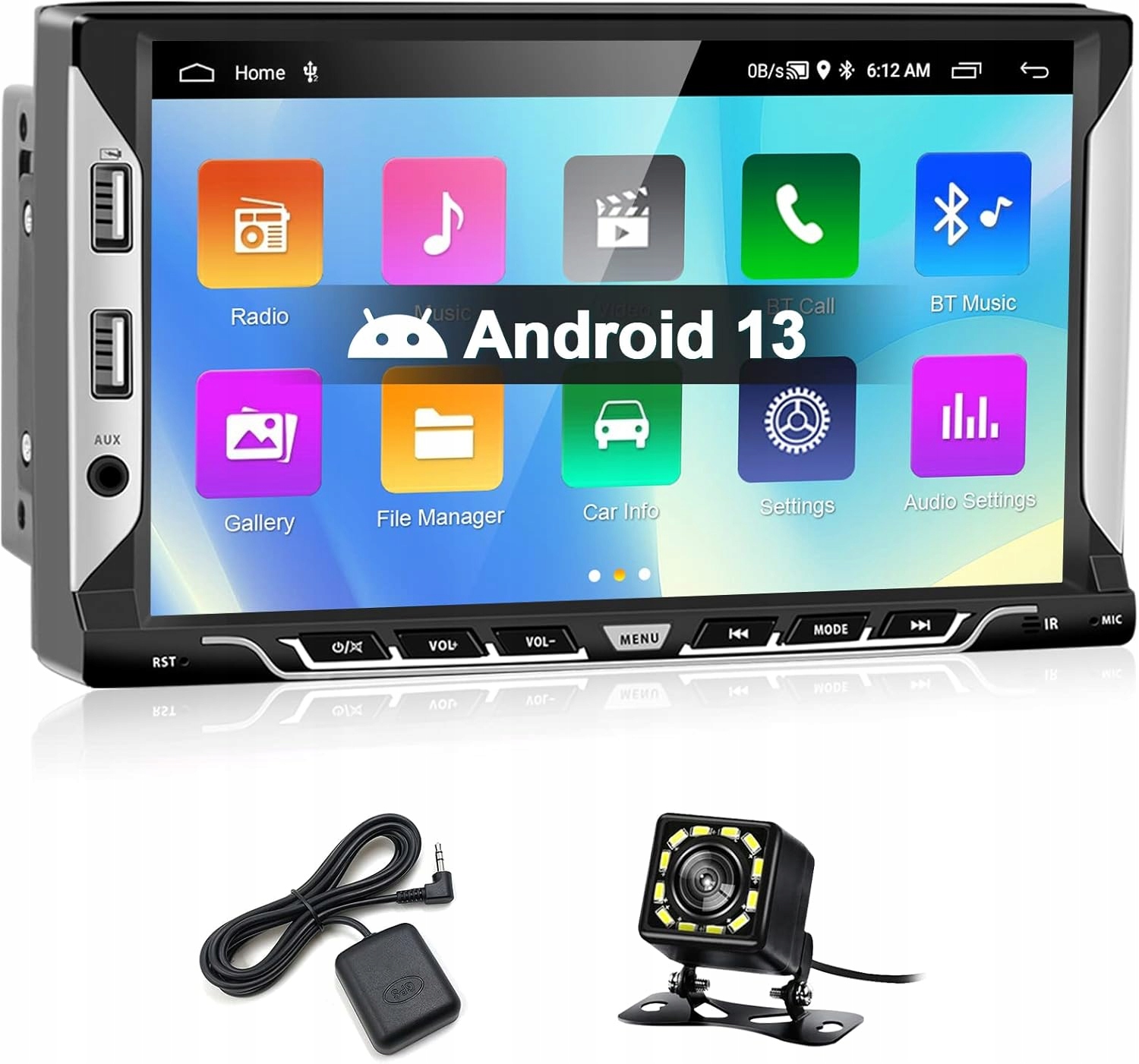 Podofo 2 DIN RADIO SAMOCHODOWE ANDROID NAWIGACJA GPS