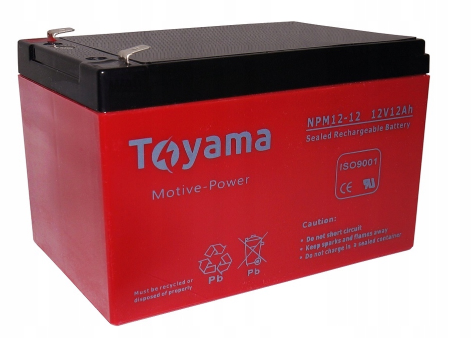 Akumulator żelowy Toyama Motive NPM 12 Ah